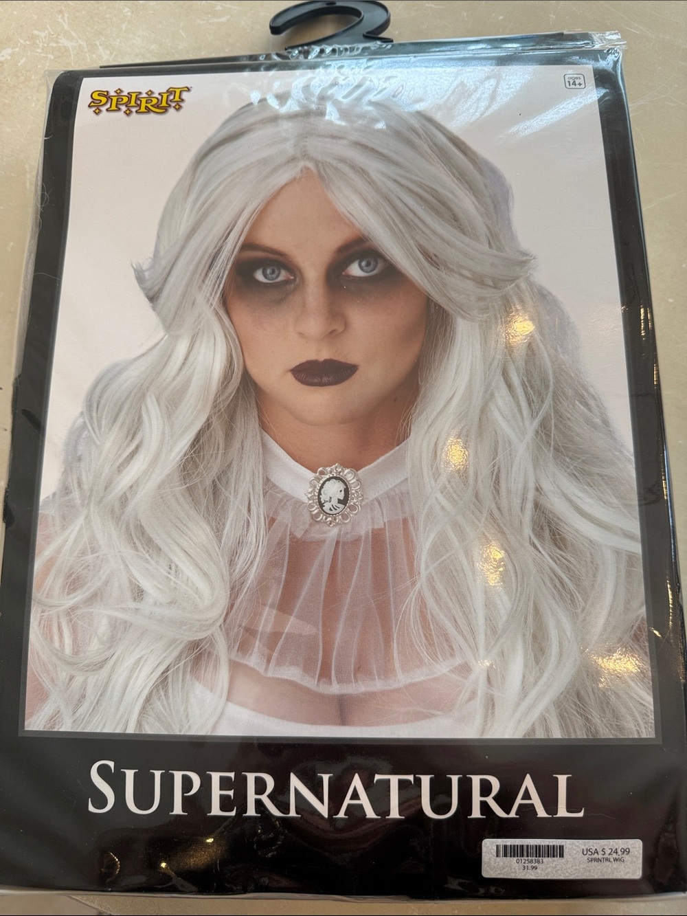 Spirit Long White Wavy Supernatural Women's Costume Wig